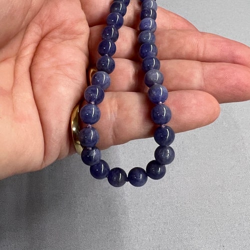 Purple Blue Genuine Tanzanite shops Necklace Choker