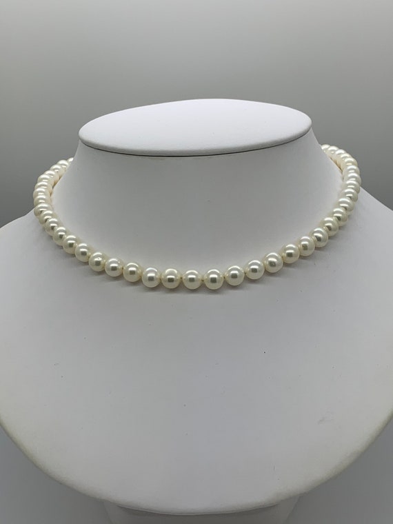 ★TATIANA★ White Natural Freshwater Pearl Necklace_NZ1191 White Freshwater Pearl Necklace - Etsy