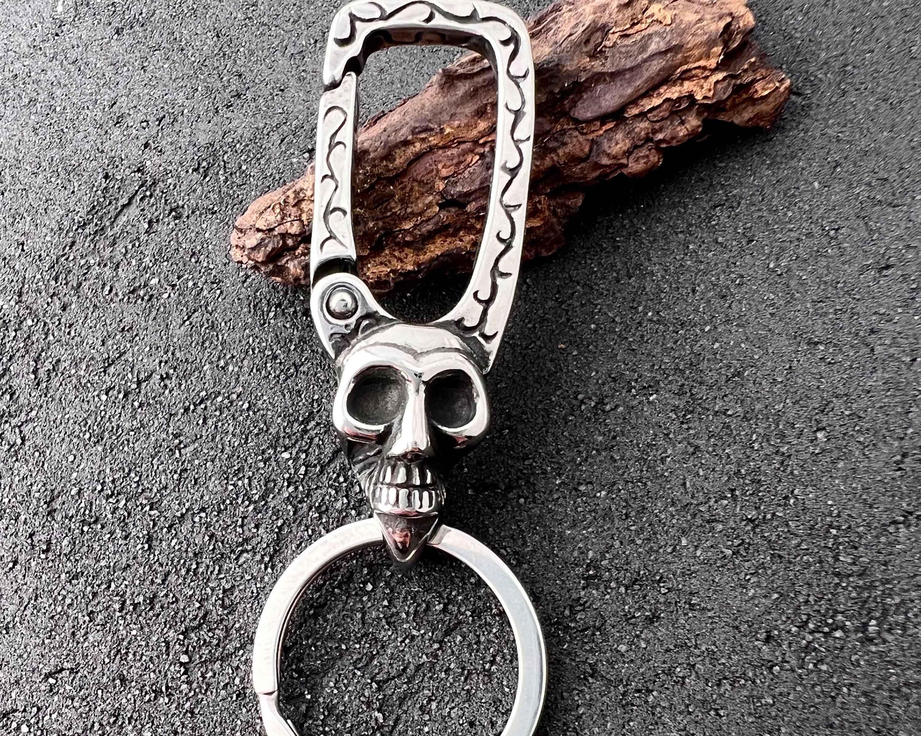 Portachiavi moda 30x15mm testa di lupo ciondoli Color argento gioielli da uomo fai da te portachiavi per auto portachiavi Souvenir per regalo  36