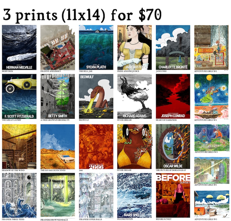 3 prints 11x14 choose your selection image 1