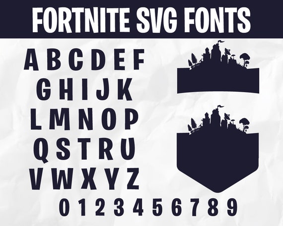 Download Fortnite Bundle Fortnite Alphabet SvgFortnite Font | Etsy