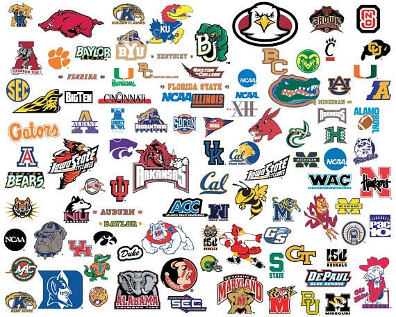 NCAA Men's Division Basketball Ncaa svg Basketball Logos | Etsy