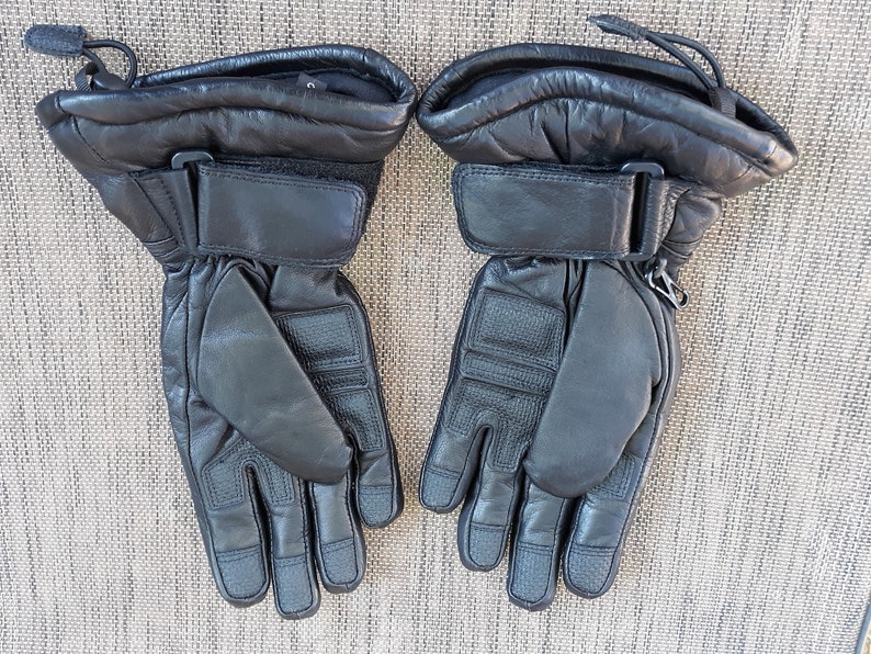 HarleyDavidson Black Leather GoreTex Women's GlovesSize Etsy