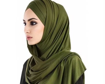 Modern Instant Ready Scarf Hijab Plain Criss Cross Premium Quality Jersey Women Girls