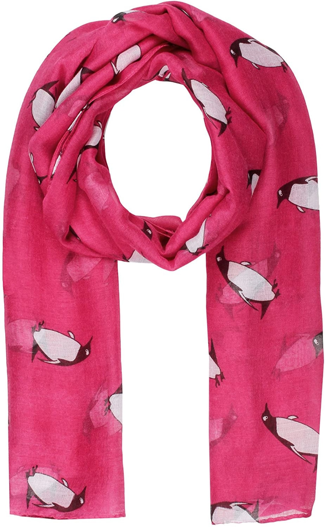Cute Penguin Print Scarf Wrap Lightweight Large Size - Etsy UK
