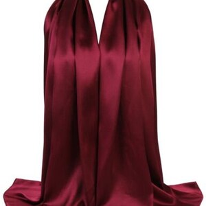 Luxe somptueusement doux foulard hijab en soie froissée de haute qualité, douce et luxuriante, satin luxueux image 8