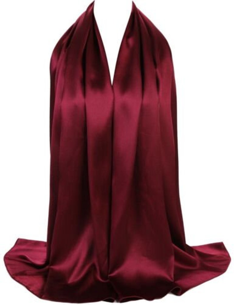 Luxe somptueusement doux foulard hijab en soie froissée de haute qualité, douce et luxuriante, satin luxueux image 8