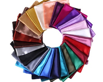 Satin Silk Square Large 90 cm X 90 cm Plain Nautical Head Neck Best Gift for Your Loved Ones Scarf Wrap