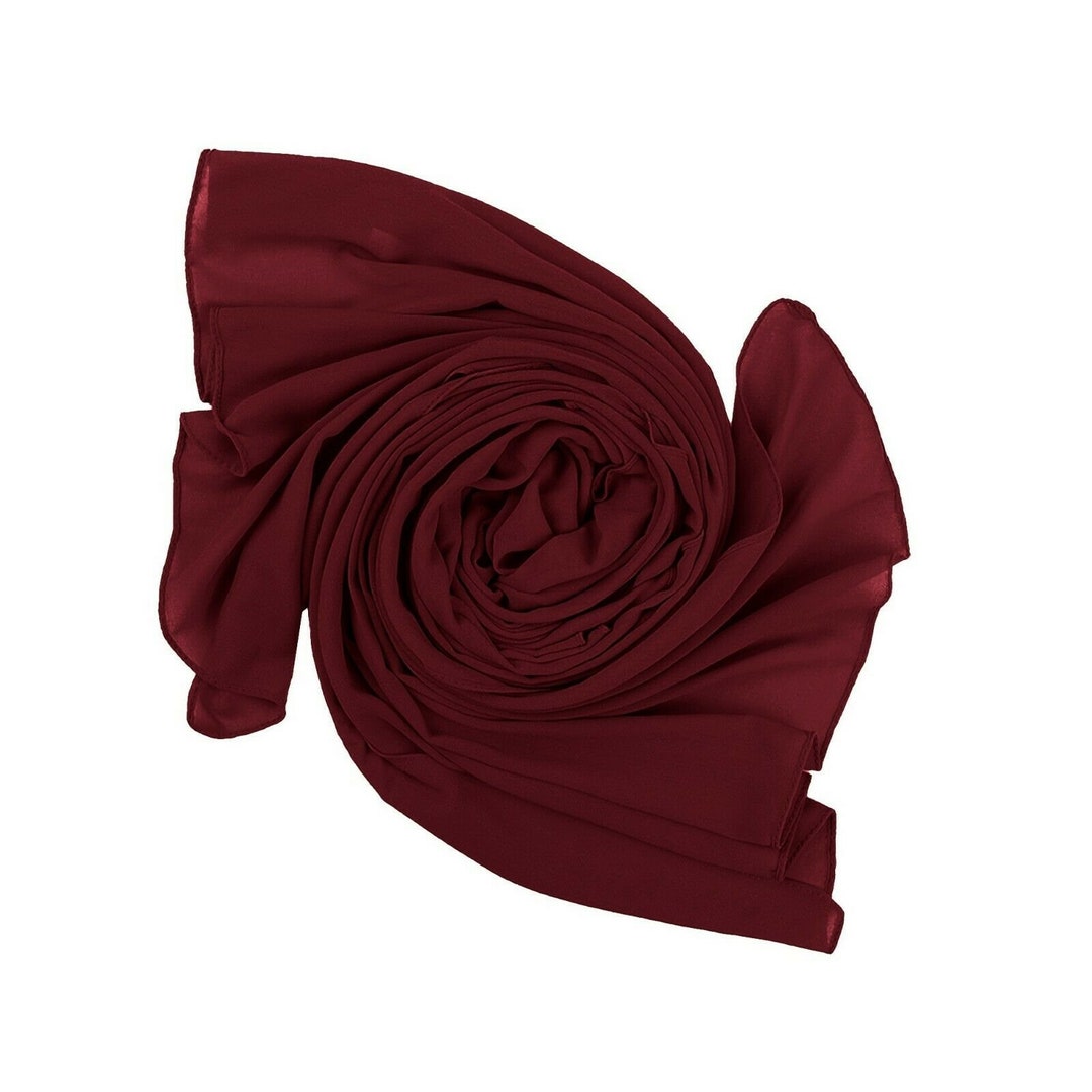 Chiffon Scarf Hijab Wraps Shawl Maxi Plain Premium Quality - Etsy UK