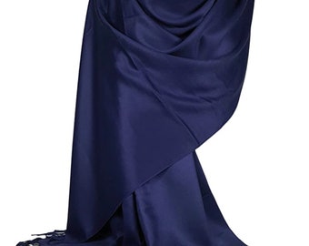 Écharpe châle Pashmina pour femme et homme, grandes écharpes douces, accessoires de châle de mariage et mariée