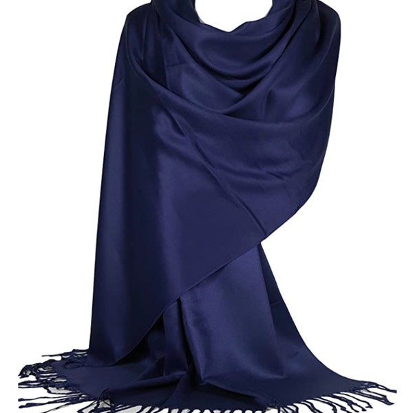 Pashmina Shawl Wrap for Women and Men, Large Soft Scarves Wedding Shawl Accessories and Bridal