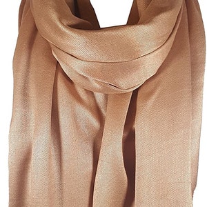 World Of Shawls Hiver Plume Dorée Design Écharpe Pour Les Dames Femmes