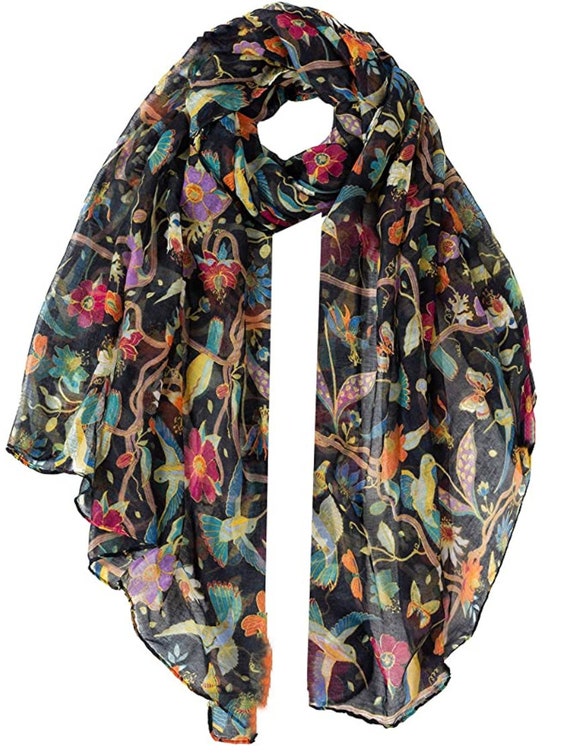 Birds Design Ideal Gift Girls Women Ladies Scarf Scarves Wrap - Etsy Denmark