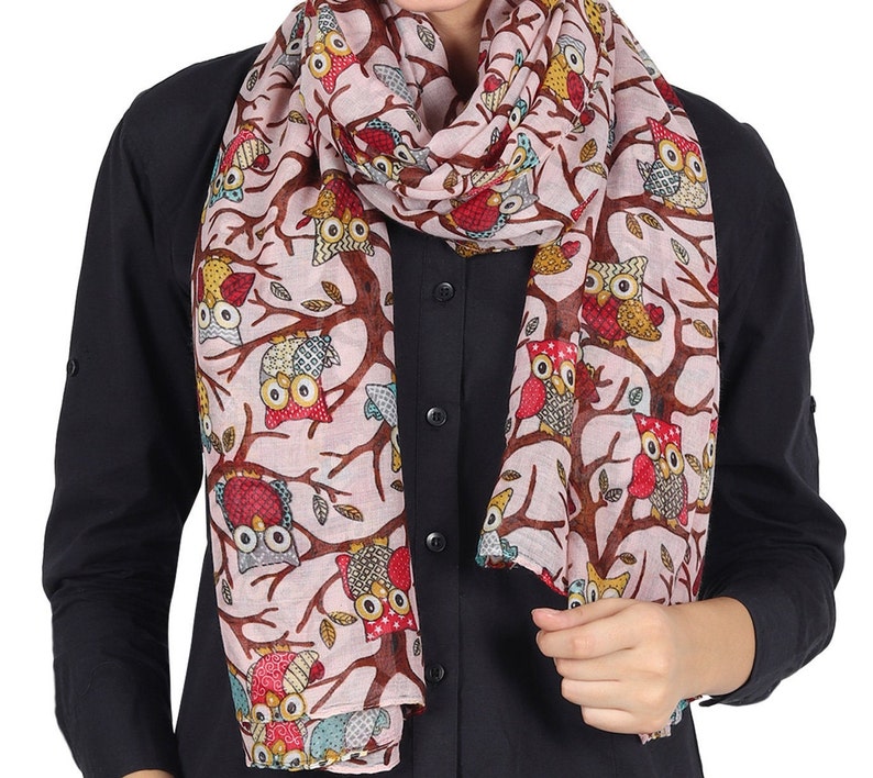 Fashion Ladies New Scarves Shawl OWL OWLS PRINT SCARF Cute Womens Celebrity Fashion Ladies New Scarves Shawl OWL OWLS PRINT SCARF Cute Womens Celebrity