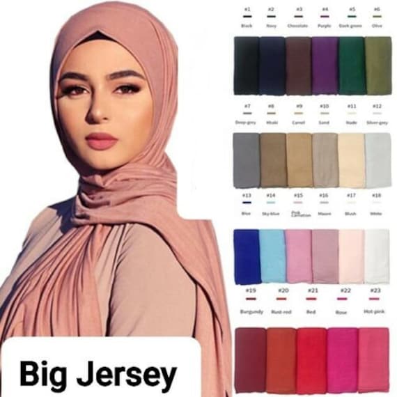 Beaded Jersey Hijab - Deep Maroon