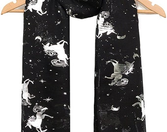 World of Shawls New Celebrity Style Design Glitter Unicorn Scarf Wraps Shawl Soft Scarves Ideal Gift