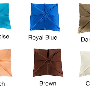 Satin Silk Square Large 90 cm X 90 cm Plain Nautical Head Neck Best Gift for Your Loved Ones Scarf Wrap image 5