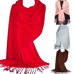 Nouveau foulard pashmina pour demoiselle d'honneur mariée mariage châle cadeaux pour sa mère grand-mère épouse petite amie dames femmes écharpes image 9