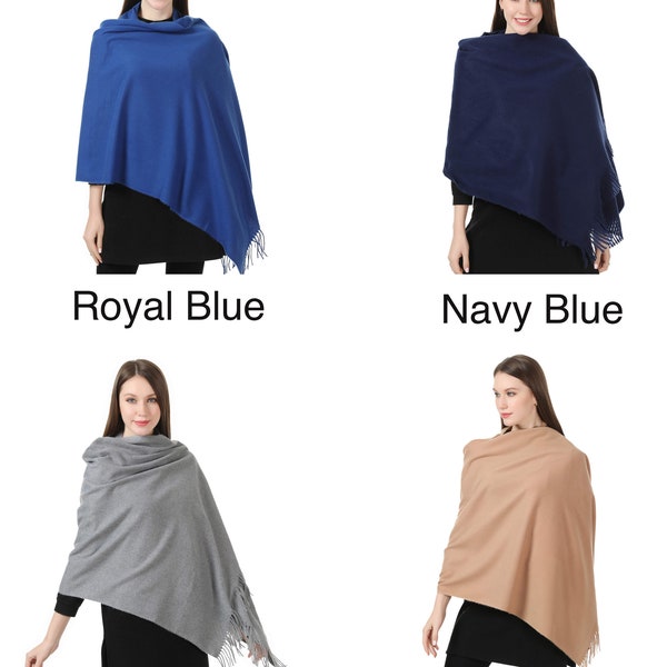 Châle d'hiver en cachemire, écharpe, écharpe pour femme, grande, chaude et épaisse, style Pashmina, châle d'hiver, cadeau parfait pour votre amour une fois