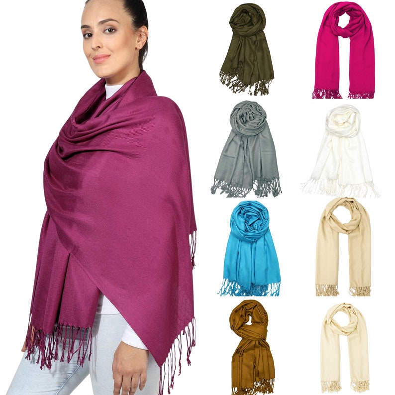 Nouveau foulard pashmina pour demoiselle d'honneur mariée mariage châle cadeaux pour sa mère grand-mère épouse petite amie dames femmes écharpes image 8