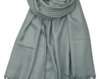 World of Châles Handcrafted Soft Pashmina Shawl Wrap Scarf in Solid Colors High Quality 100% Viscose