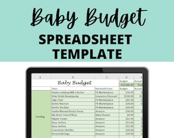 Baby Budget Template | Zero-Based Budget