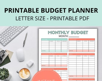 Monthly Budget Printable | Pen & Paper Budgeting