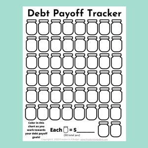 Debt Tracker Printable | Debt Payoff Tracker PDF