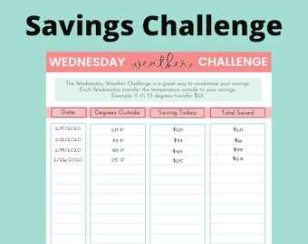 Wednesday Weather Savings Challenge