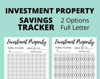 Investment Property Savings Tracker Printable