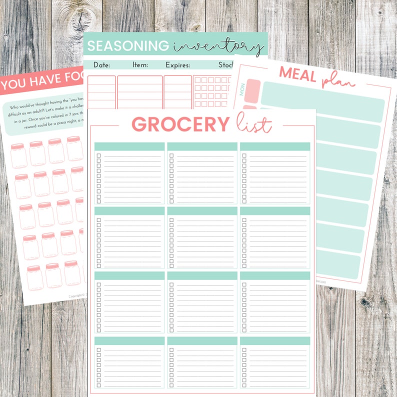 Grocery Budget Planner Grocery Printable Binder Finance PDF Budgeting