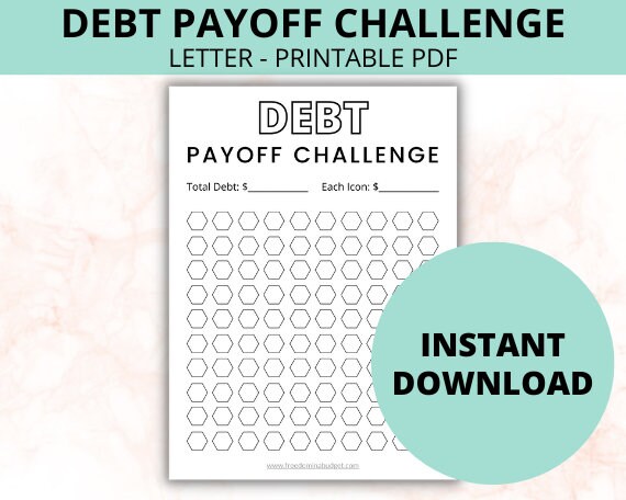 Debt Tracker Printable | Debt Payoff Tracker PDF | Debt Challenge ...