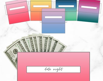 Ombre Cash Envelope Printable Set | Budgeting System (PDF)