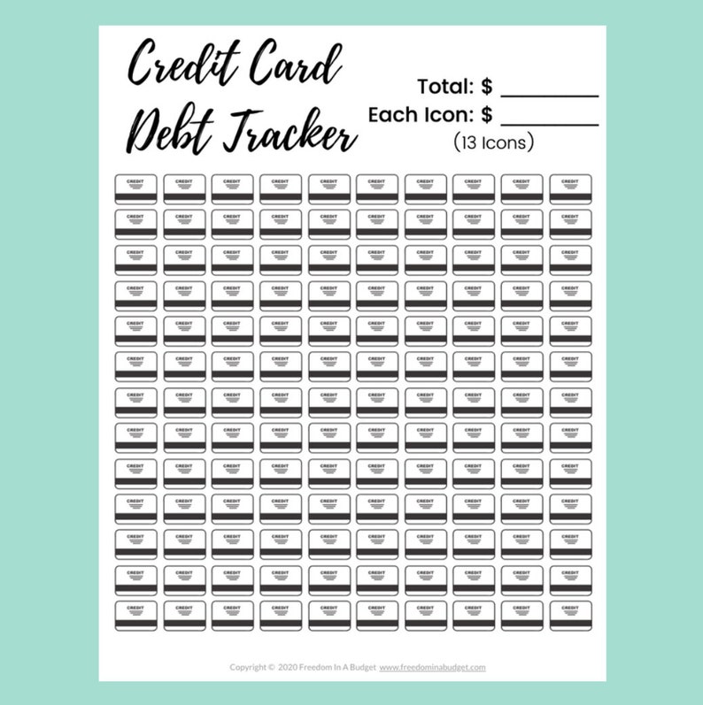 credit-card-debt-payoff-tracker-printable-credit-card-payoff-etsy