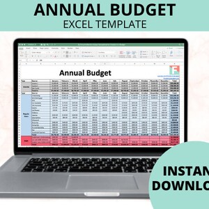 Annual & Monthly Budget Template Zero-Based Budget Excel Download image 2