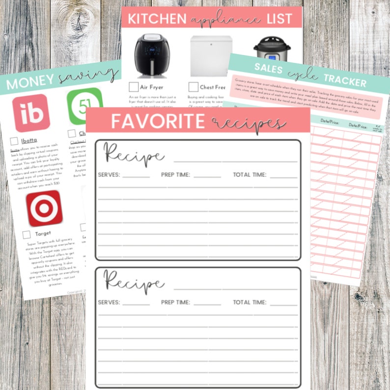 Grocery Budget Planner Grocery Printable Binder Finance PDF Budgeting