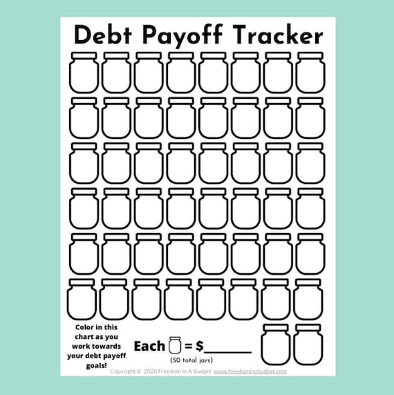 Debt Tracker Printable Debt Payoff Tracker PDF - Etsy