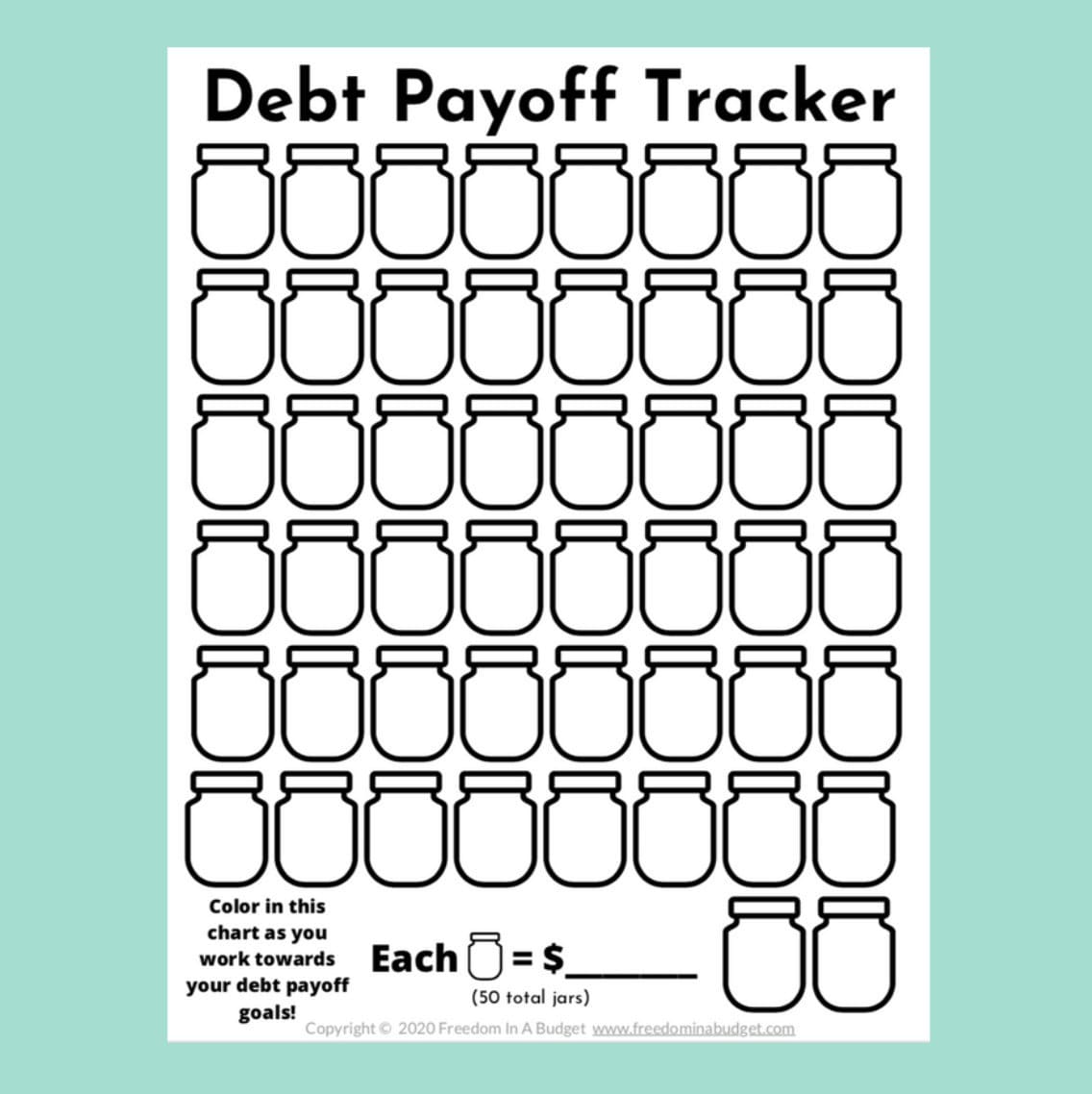 Free Printable Debt Payoff Planner