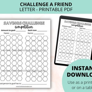 Savings Challenge Competition Savings Tracker Savings Planner image 1