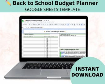 Back-To-School Shopping List Budget Template for Google Sheets & Excel