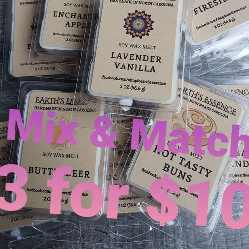 Choose 3 Wax Melts Mix and Match Melts Bulk Wax Melts Wax Etsy