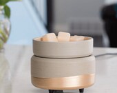 BUNDLE Gray 2-in-1 Wax Warmer w 2 Melts of Your Choice, Wax Warmer, Soy Melts, Soy Wax Melts, Home Decor, Electric Warmer