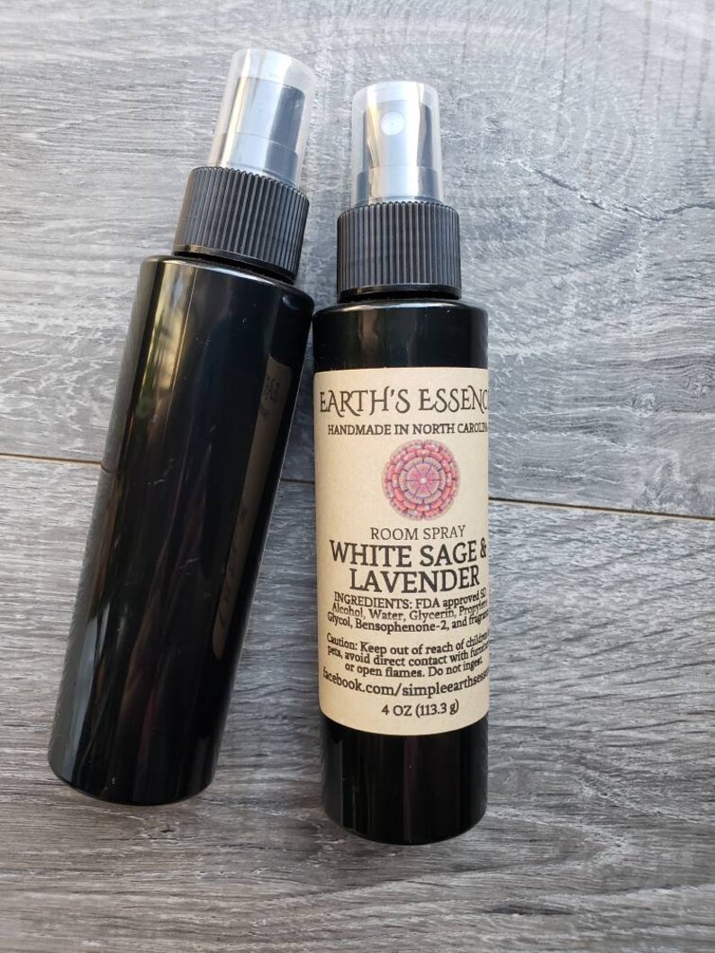 White Sage & Lavender 4 Oz Room Spray Concentrated Natural Etsy