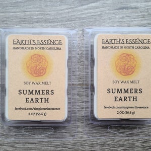 Summers Earth Scented Soy Wax Melts, Handgjorda 59 ml