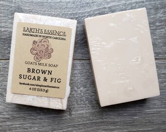 Brown Sugar type 4oz Goats Milk Soap, Handmade Goats Milk Soap, Handmade Soap, Soap for Women, Natural Soap, Dupe Scent Soap