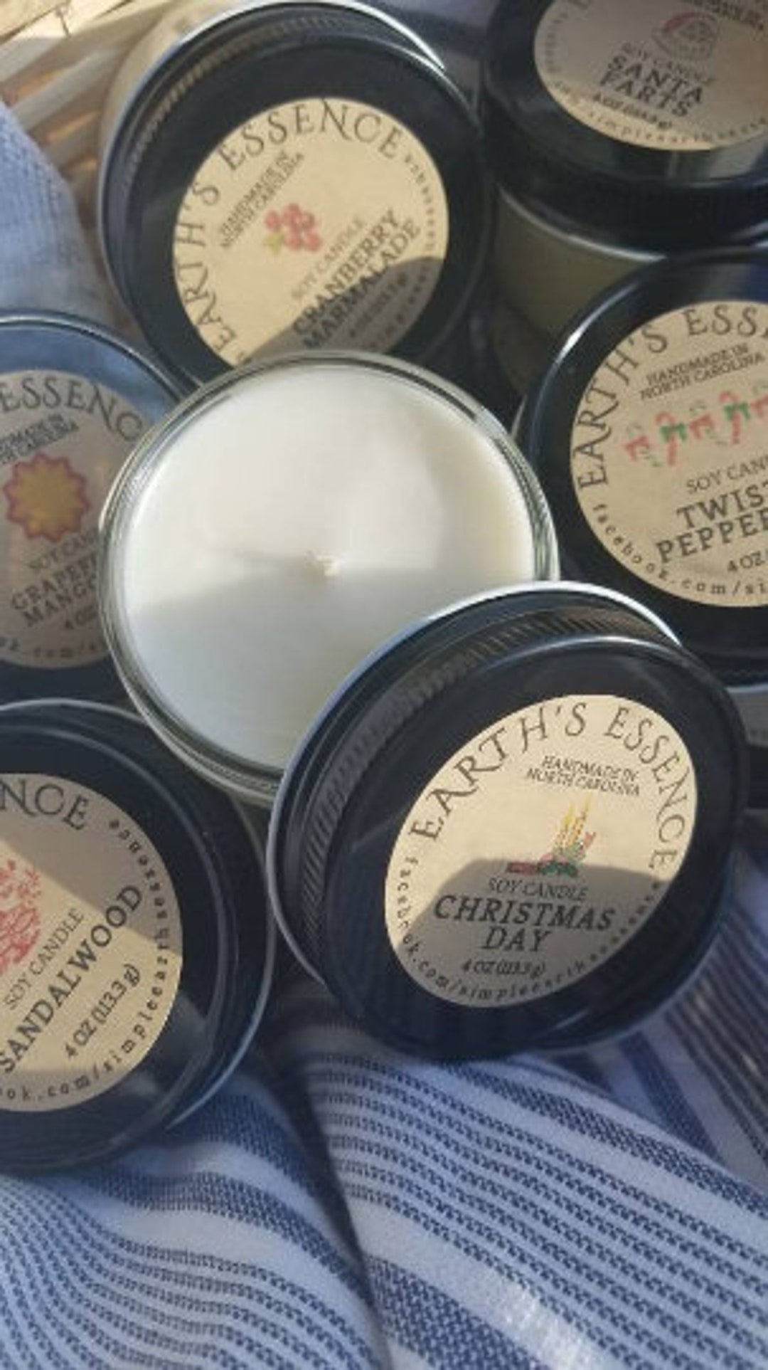 BULK 4 Oz Soy Candles, Wholesale Candles, Handmade Bulk Soy Candles