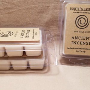 Ancient Incense 2 OZ Soy Wax Melts, Wax Warmer Melts, Wax Melts, Wax Warmer, Highly Scented Soy Wax Melt, Electric Warmer Melts