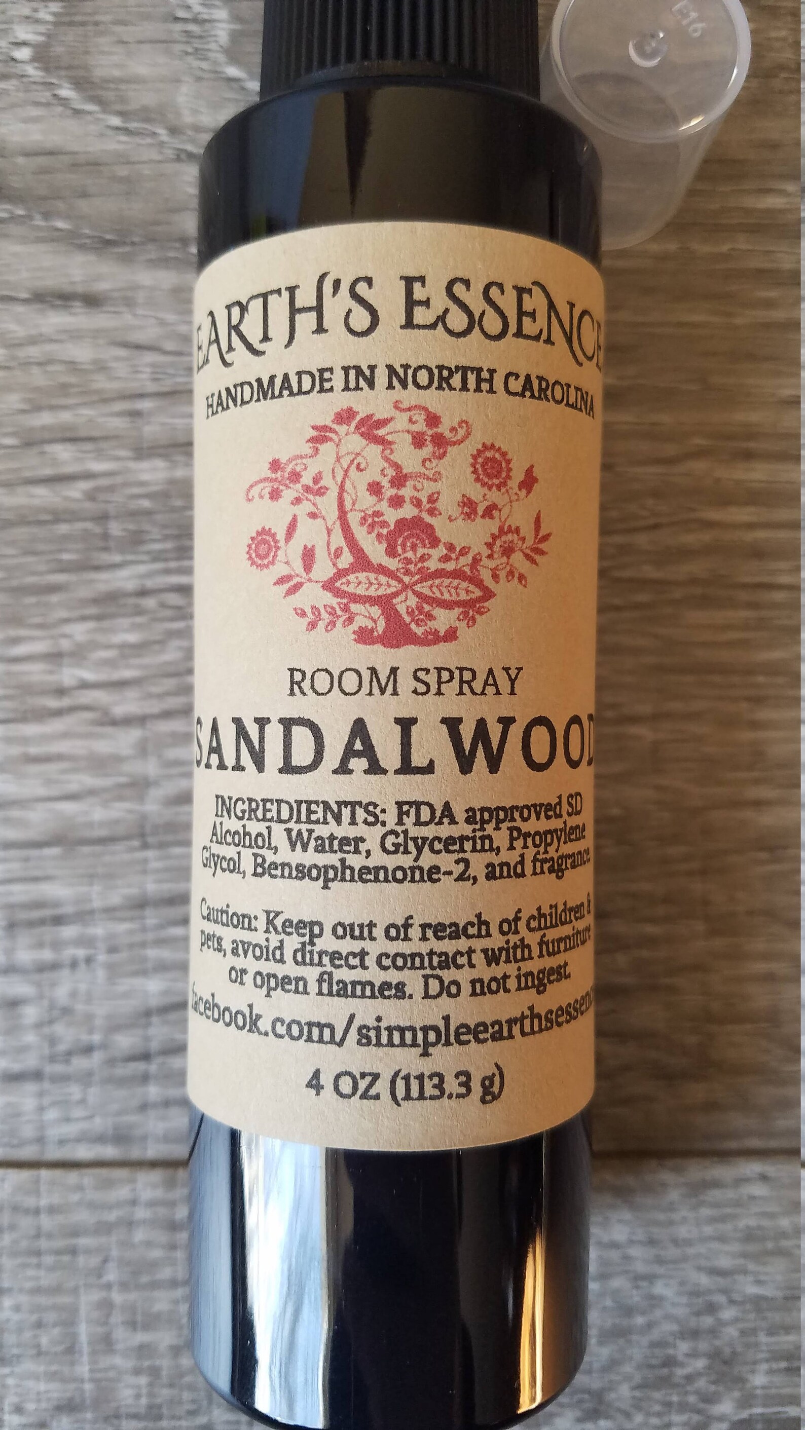 Sandalwood 4 Oz Natural Room Spray Natural Handmade Room Etsy
