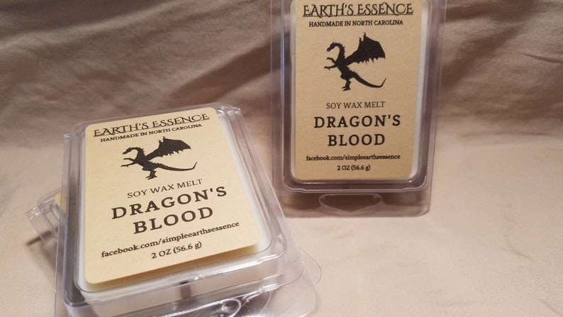 Dragon's Blood Soy Wax Melt 2 OZ, Handmade and Hand Poured, All Natural ...
