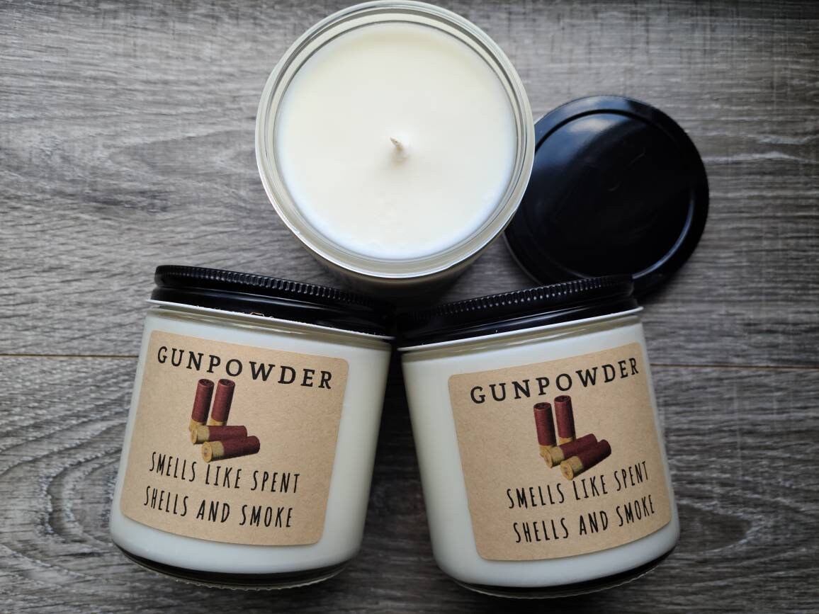 Gunpowder Soy Candle Handmade Soy Candle Gag Gift Candle Etsy